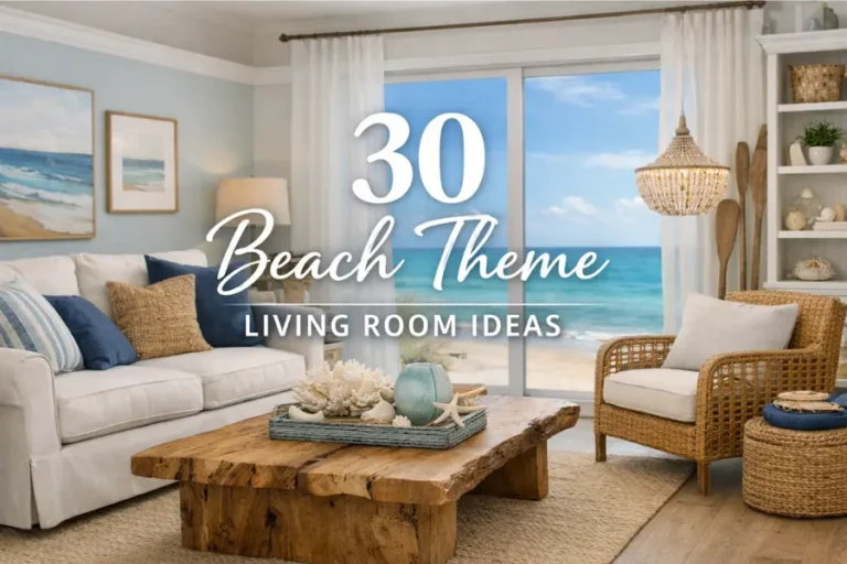 30 Beach Theme Living Room Ideas That Feel Relaxed, Stylish, and Easy to Live With