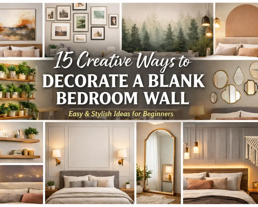 bedroom blank wall decor Styled to Glow the bedroom blank wall decor
