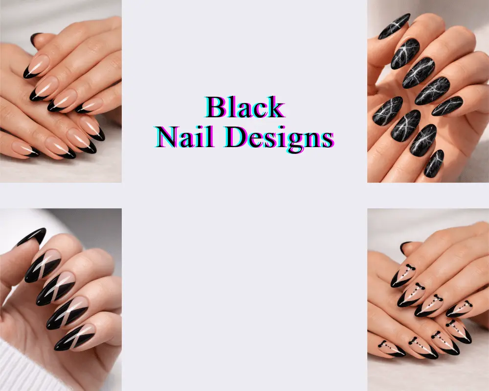 the black Nail Ideas