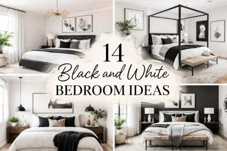 black and white bedroom ideas Styled to Glow 14 Black and White Bedroom Ideas to Elevate Your Space
