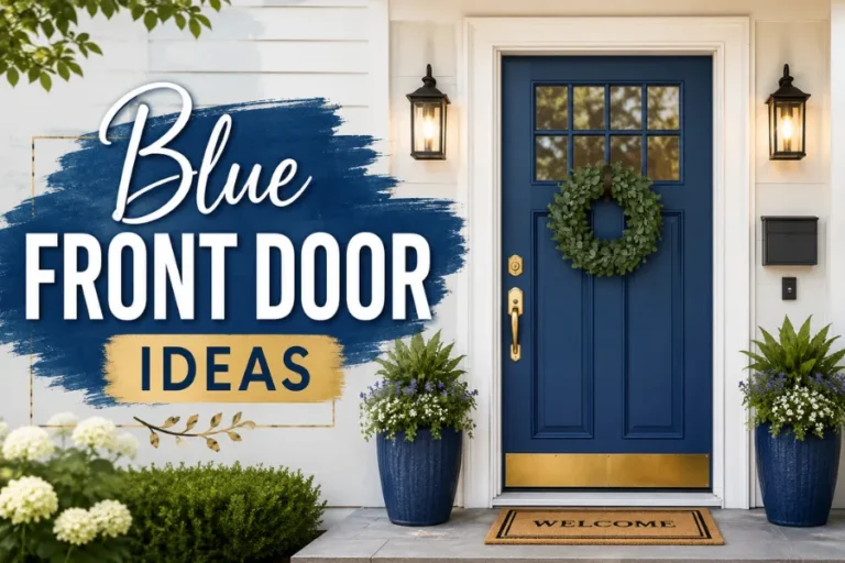 blue front door ideas Styled to Glow 13 Blue Front Door Ideas That Boost Curb Appeal Instantly