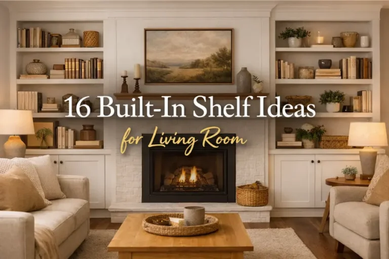 built in shelves for living room Styled to Glow 16 Built-In Shelf Ideas for Living Room