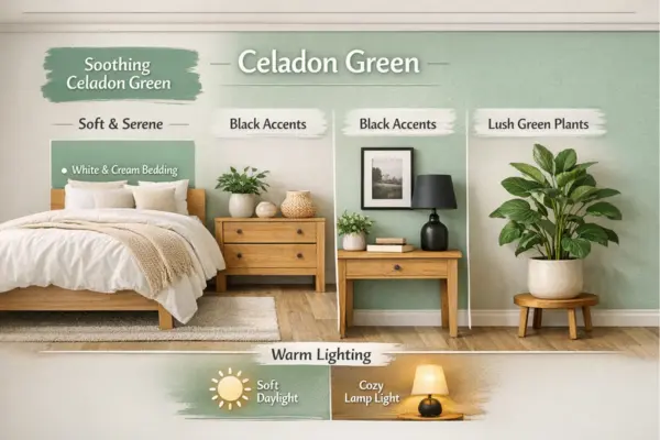 the celadon green bedroom color