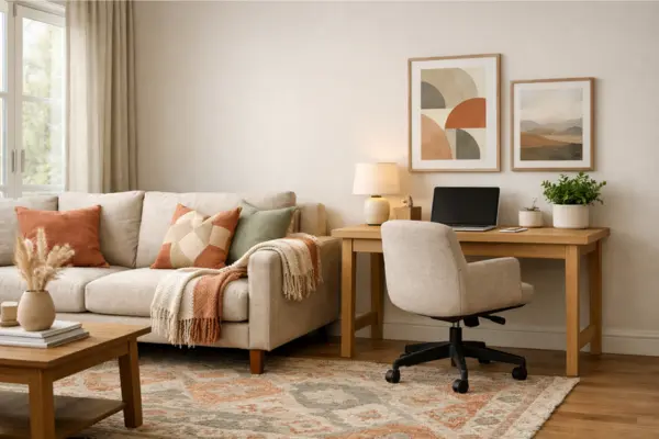 coordinated office chair living room workspace Styled to Glow the coordinated office chair living room workspace