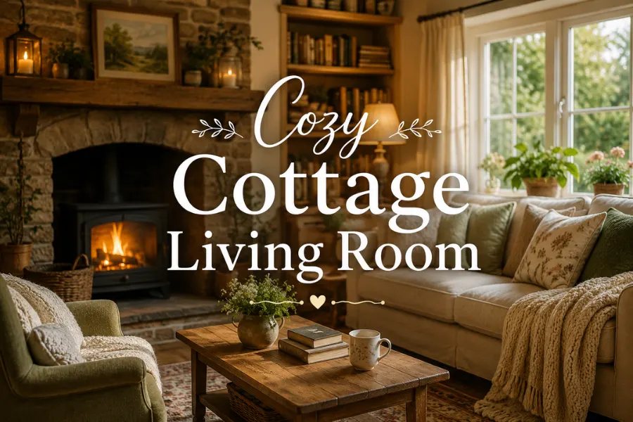 cozy cottage living room Styled to Glow the cozy cottage living room