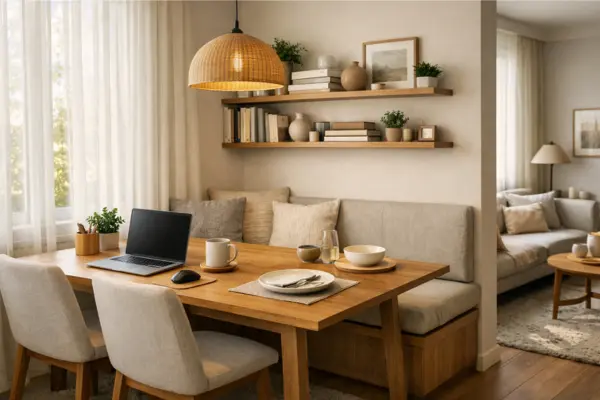 dining nook office combo Styled to Glow the dining nook office combo