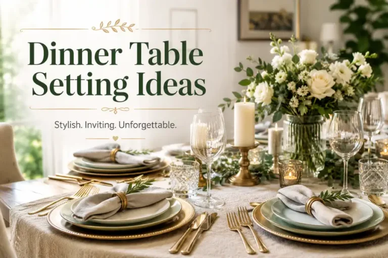 dinner table setting ideas Styled to Glow 13 Dinner Table Setting Ideas That’ll Make Your Guests Never Want to Leave