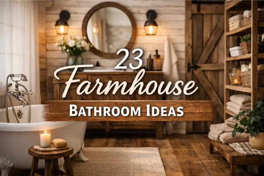 the farmhouse bathroom ideas