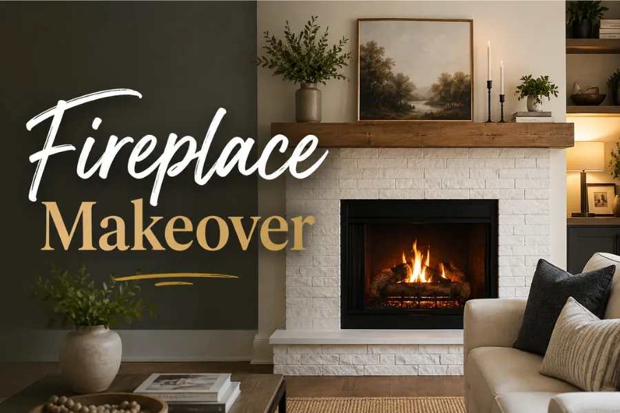 fireplace makeover ideas Styled to Glow the fireplace makeover ideas