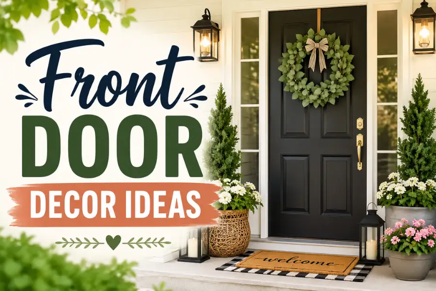 front door decor ideas Styled to Glow the front door decor ideas