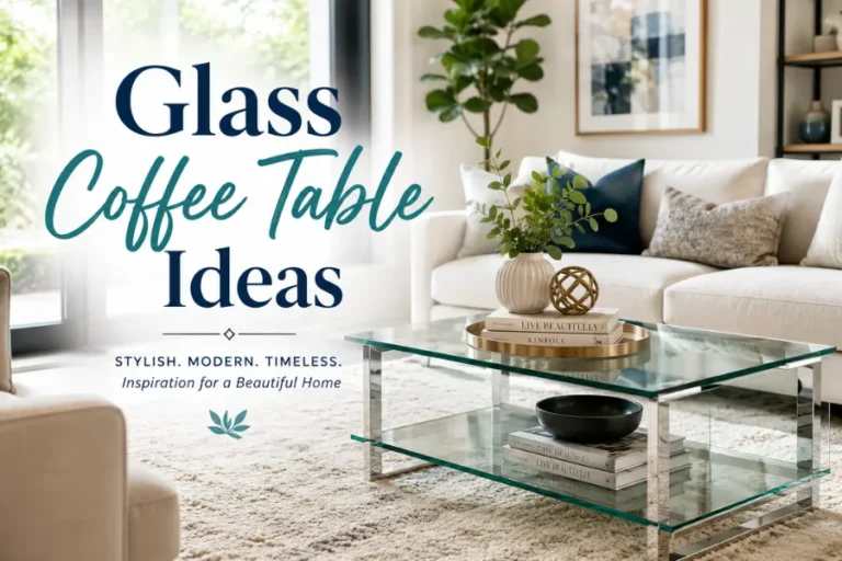 glass coffee table ideas Styled to Glow 11 Glass Coffee Table Ideas That’ll Transform Your Living Room