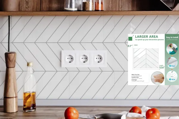 the herringbone tiles for backsplash amazon