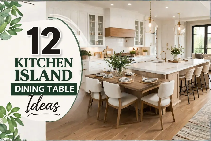 kitchen island dining table ideas Styled to Glow the kitchen island dining table ideas