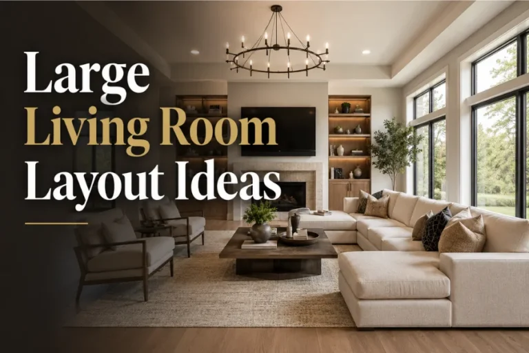 large living room layout ideas Styled to Glow Large Living Room Layout Ideas