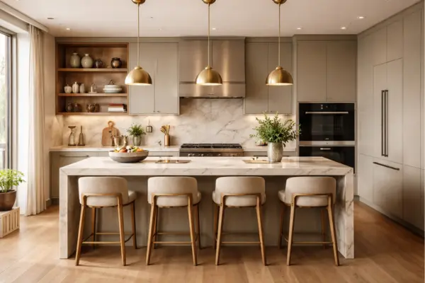 the luxury modern kitchen with personal character