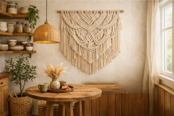 macrame wall decor boho kitchen Styled to Glow the macrame wall decor boho kitchen