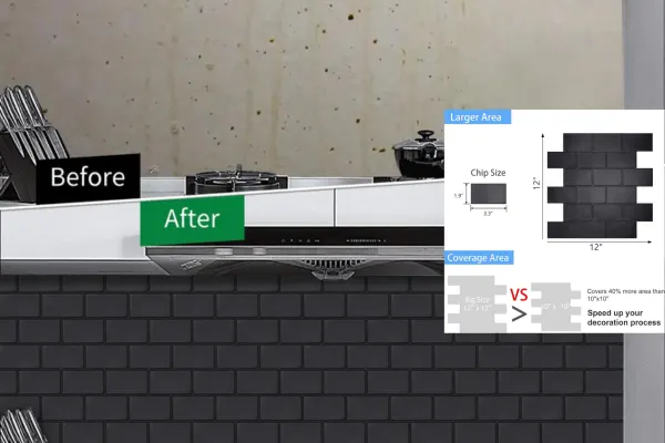 the matte black tiles for backsplash amazon