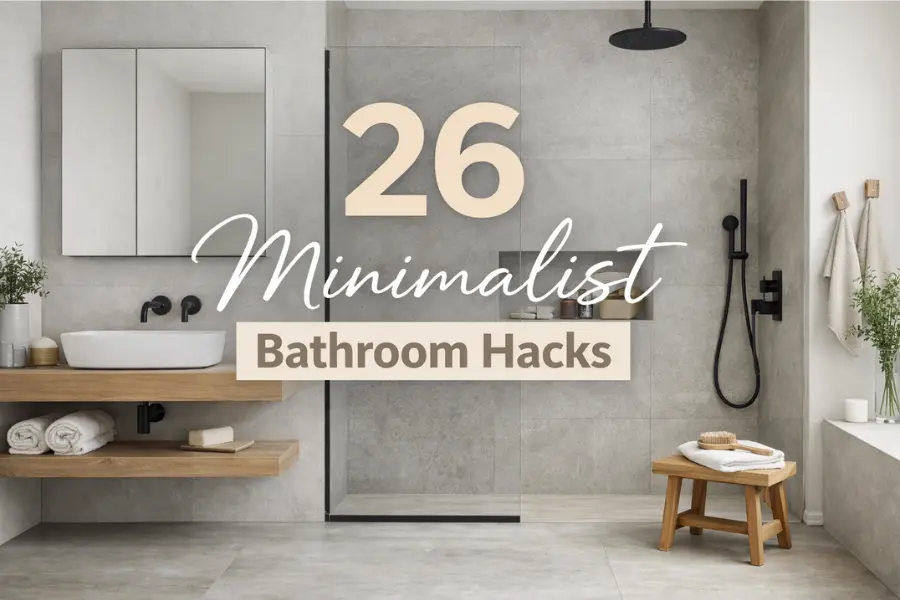 the minimalist bathroom hacks