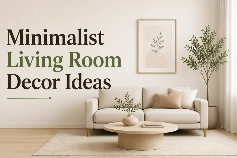 the minimalist living room decor ideas