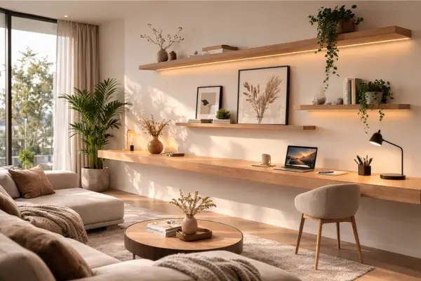 multipurpose slab desk living room Styled to Glow the multipurpose slab desk living room