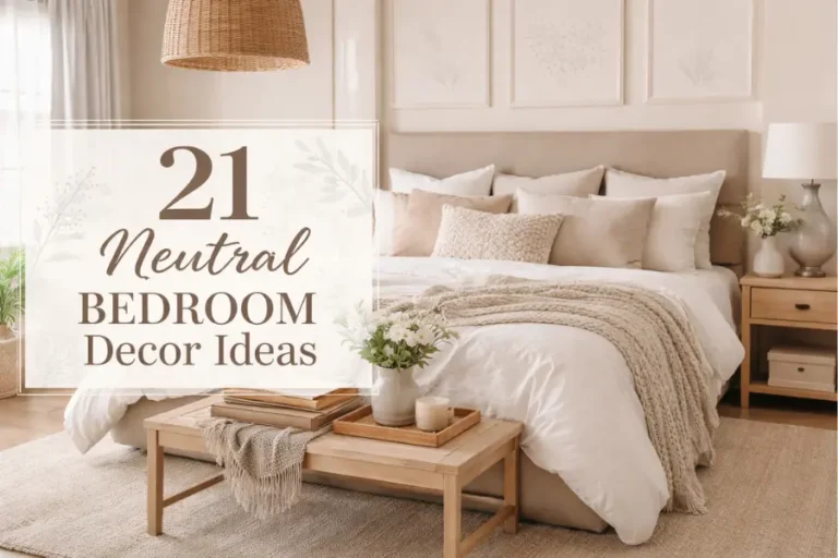 neutral bedroom decor ideas Styled to Glow 21 Neutral Bedroom Decor Ideas for a Calm and Stylish Sanctuary