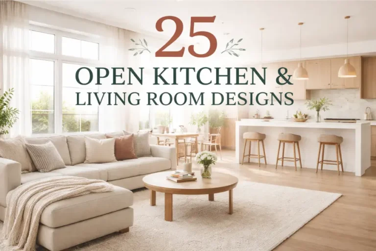 open kitchen and living room ideas Styled to Glow 25 Open Kitchen and Living Room Designs (Expert Home Styling Guide)