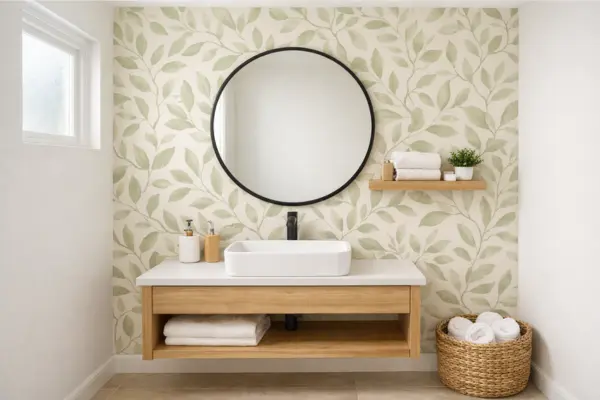 the peel and stick wallpaper accent wall