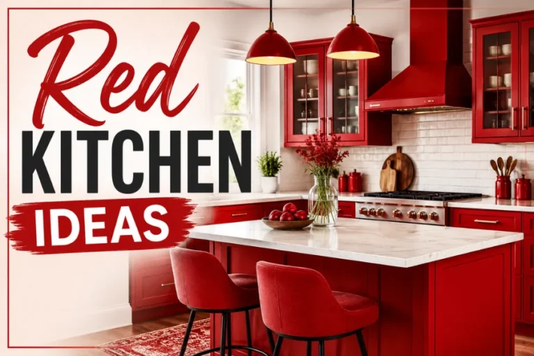 red kitchen ideas Styled to Glow 25 Red Kitchen Ideas That Bring Bold Color and Big Style Into Your Cooking Space