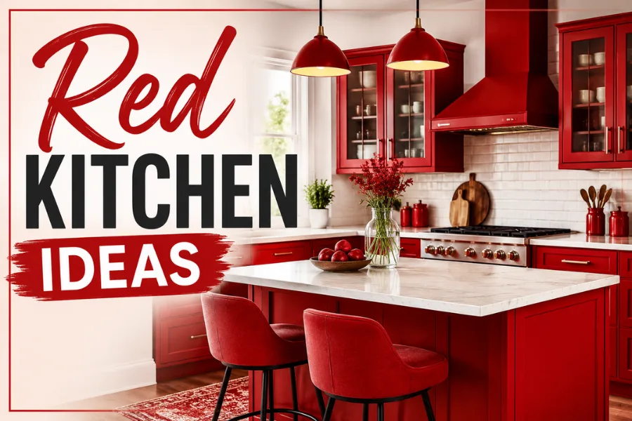 red kitchen ideas Styled to Glow the red kitchen ideas