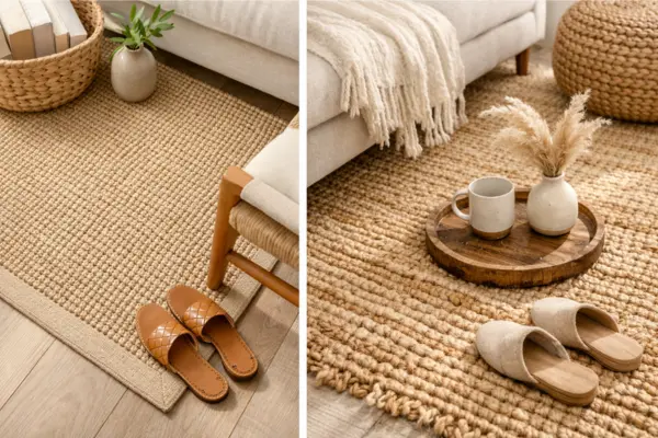 the sisal versus jute rug