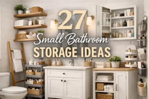 27 Small Bathroom Storage Ideas That Actually Work (And Look Beautiful)