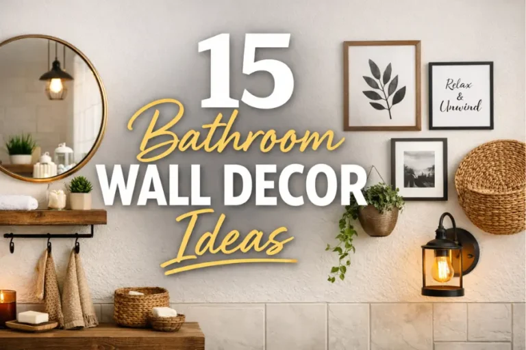small bathroom wall decor ideas Styled to Glow 15 Small Bathroom Wall Decor Ideas That Make Your Space Look Stylish and Spacious