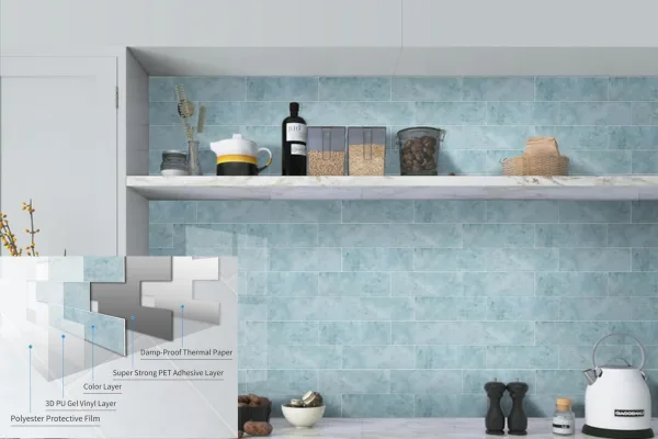 the soft blue tiles for backsplash amazon