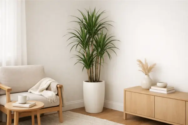 tall living room plants dracaena dull corner Styled to Glow the tall living room plants dracaena dull corner