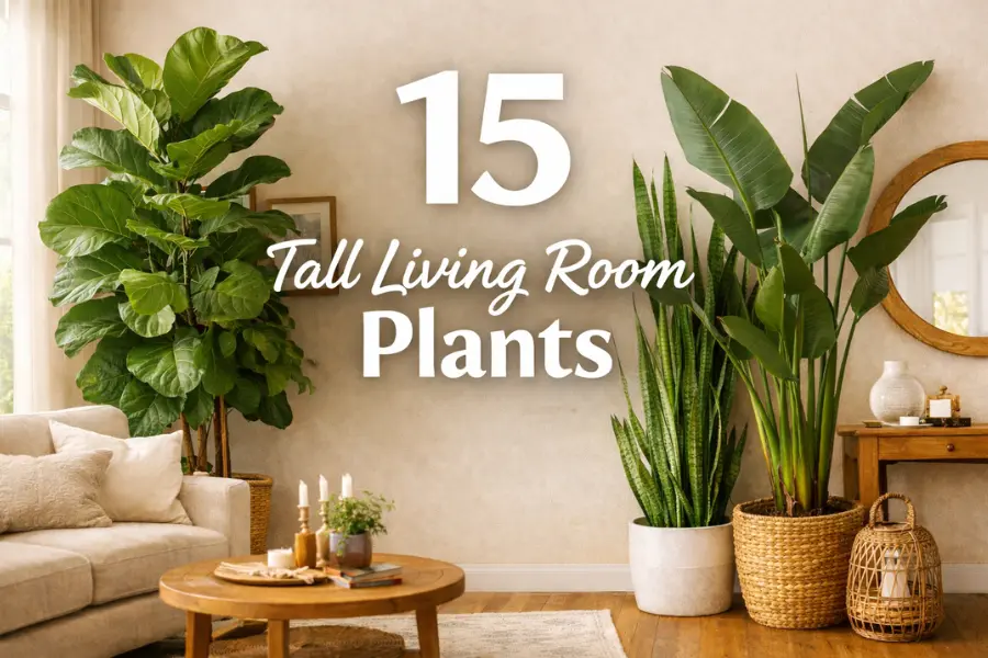 tall living room plants Styled to Glow the tall living room plants