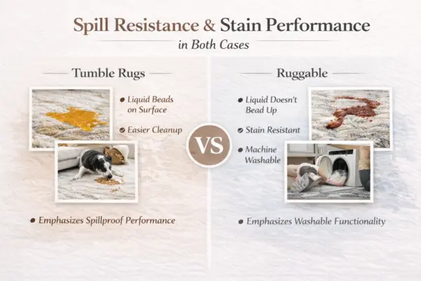 tumble vs ruggable rugs in spill and stain Styled to Glow the tumble vs ruggable rugs in spill and stain