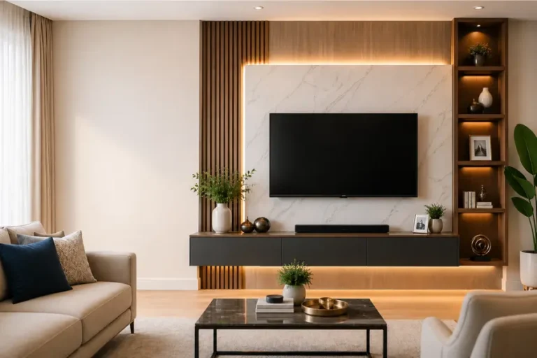 tv wall decoration ideas for living room Styled to Glow 28 Living Room TV Wall Ideas