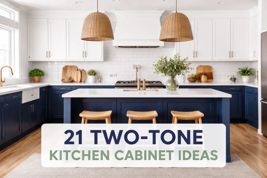 the two tone kitchen cabinet ideas
