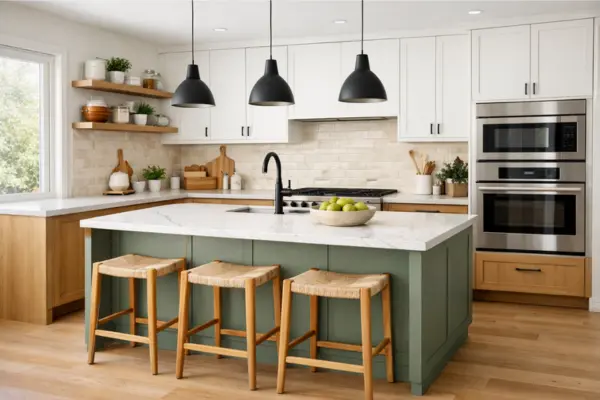 the two tone modern kitchen design