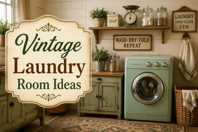 23 Vintage Laundry Room Ideas That Are Beautiful, Practical & Full of Old-World Charm